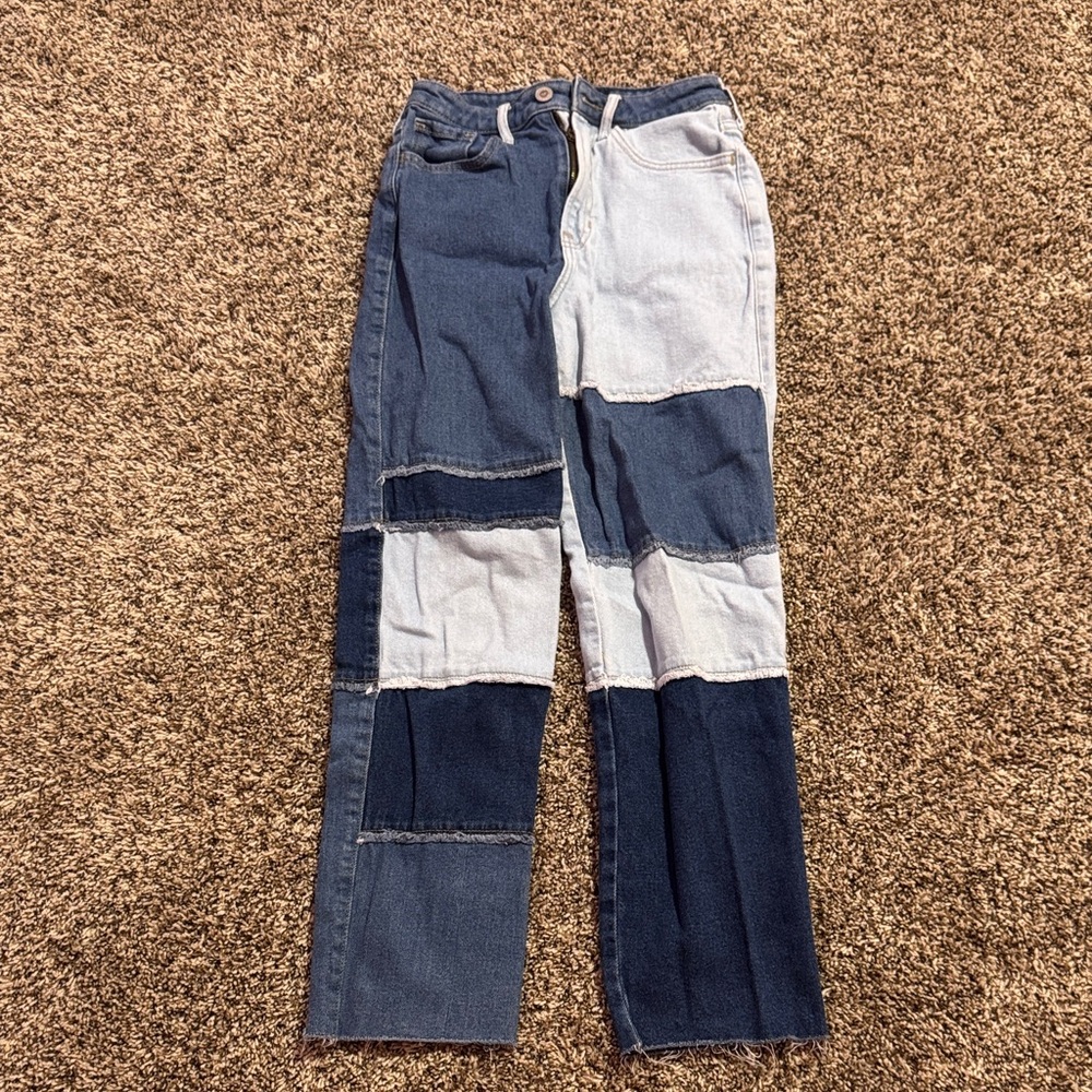 Hollister Patchwork Denim Jeans